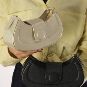 photo_۲۰۲۵-۱۰-۲۰_۱۲-۵۰-۴۳ کیف زنانه ودختران شیک قایقی جلو دکمه دار زری